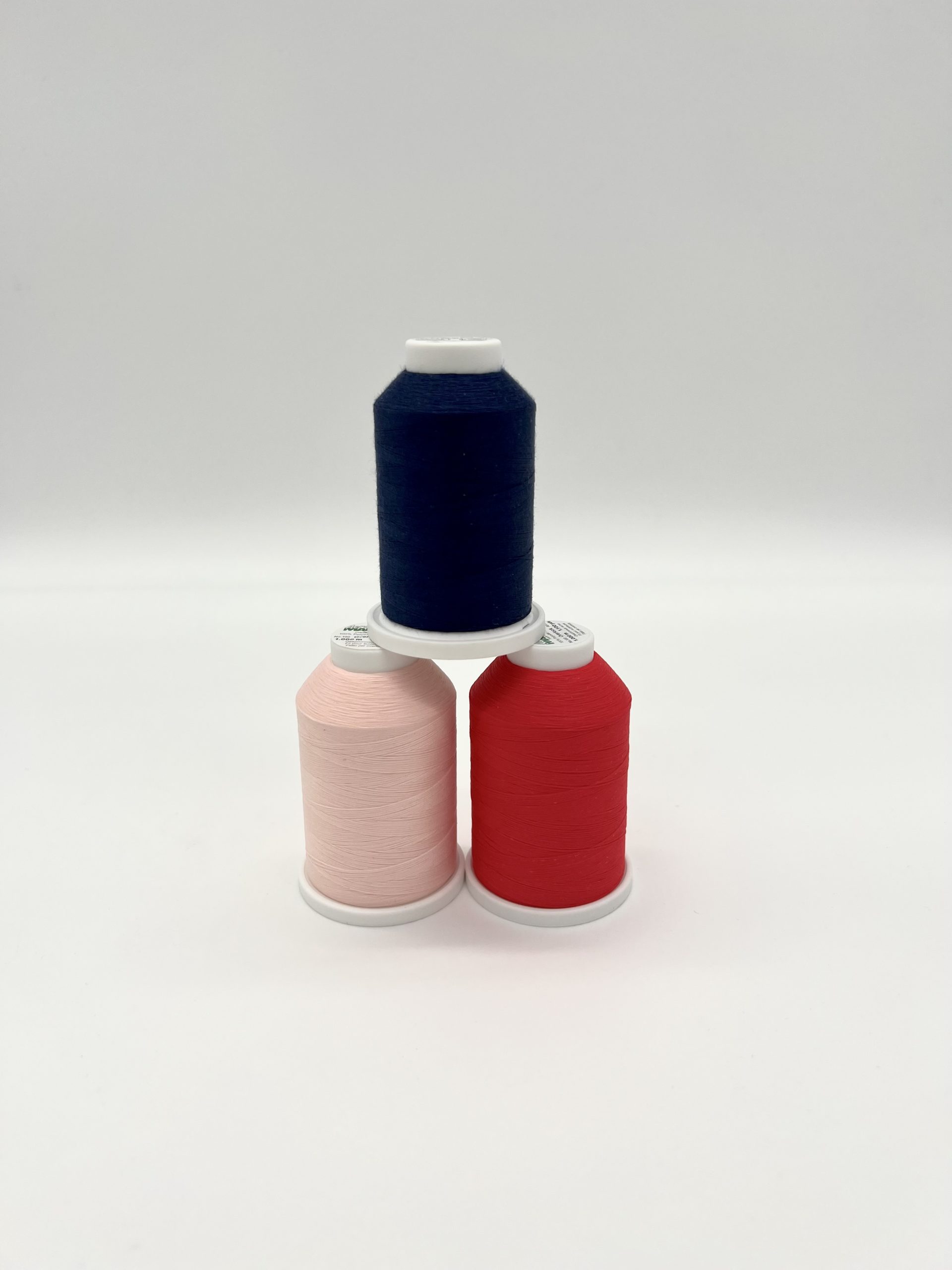 Kit Aghi + filati (Blu Navy & Rosa) per tagliacuci - immagine 3